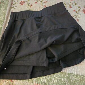 WOMAN'S XS - PRINCE- BLACK MINI SKIRT WITH UNDER SHORTS